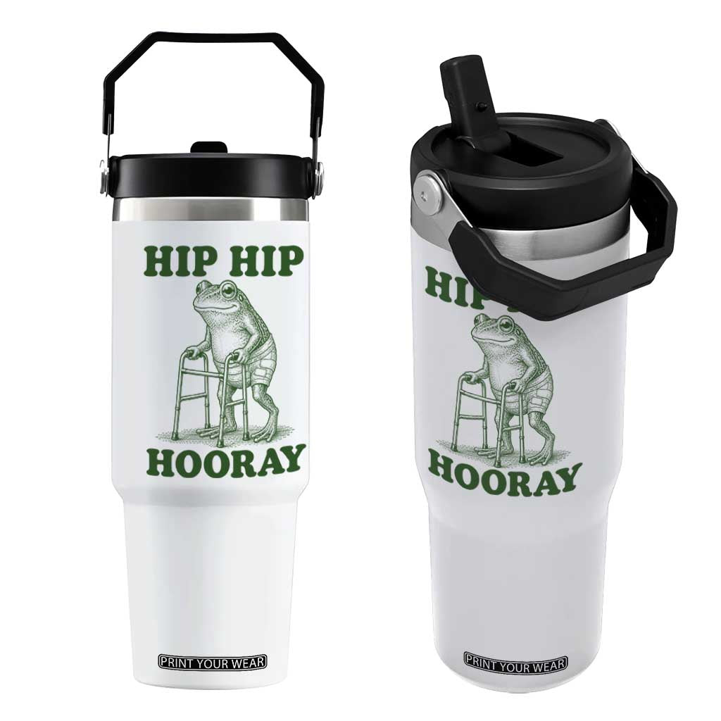Funny Frog Hip Surgery Recovery Graphic Flip Straw Tumbler Get Well Soon Gifts TS10 One Size: 30 oz White Print Your Wear