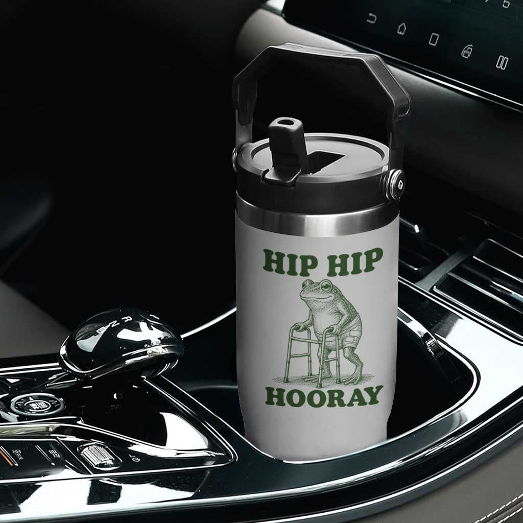 Funny Frog Hip Surgery Recovery Graphic Flip Straw Tumbler Get Well Soon Gifts