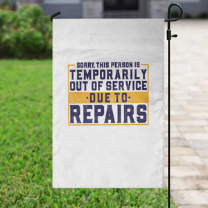 Funny Surgery Recovery Graphic Garden Flag Sorry This Person Is Temporarily Out Of Service Hip Knee Shoulder Joint Replacement