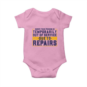 Funny Surgery Recovery Graphic Baby Onesie Sorry This Person Is Temporarily Out Of Service Hip Knee Shoulder Joint Replacement
