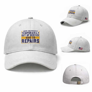 Funny Surgery Recovery Graphic Baseball Cap Sorry This Person Is Temporarily Out Of Service Hip Knee Shoulder Joint Replacement