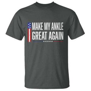 Make My Ankle Great Again Funny Ankle Surgery Recovery T Shirt Vintage USA Flag Patriotic