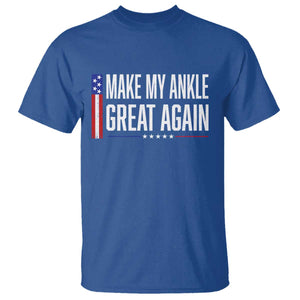 Make My Ankle Great Again Funny Ankle Surgery Recovery T Shirt Vintage USA Flag Patriotic