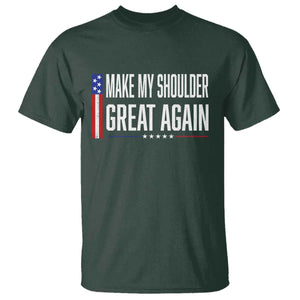 Make My Shoulder Great Again Funny Shoulder Surgery Recovery T Shirt Vintage USA Flag Patriotic