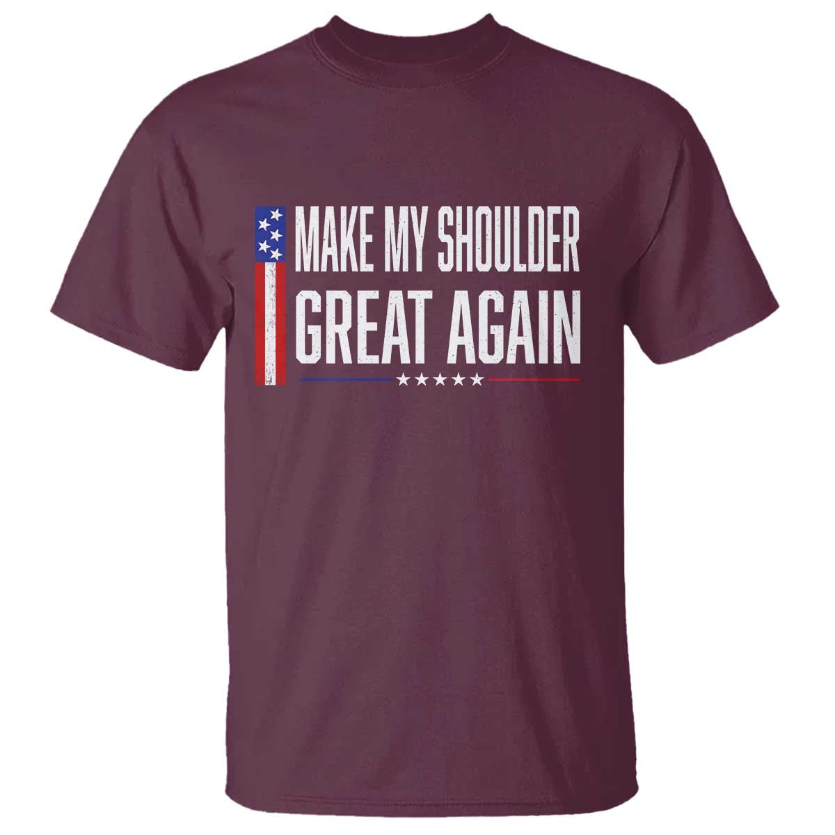 Make My Shoulder Great Again Funny Shoulder Surgery Recovery T Shirt Vintage USA Flag Patriotic