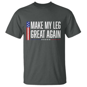 Make My Leg Great Again Funny Broken Leg Surgery Recovery T Shirt Vintage USA Flag Patriotic