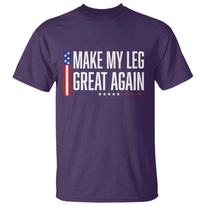 Make My Leg Great Again Funny Broken Leg Surgery Recovery T Shirt Vintage USA Flag Patriotic