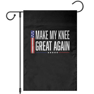 Make My Knee Great Again Funny Broken Knee Surgery Recovery Garden Flag Vintage USA Flag Patriotic