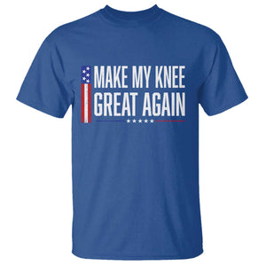 Make My Knee Great Again Funny Broken Knee Surgery Recovery T Shirt Vintage USA Flag Patriotic