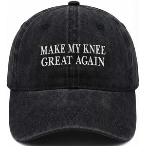 Make My Knee Great Again Funny Broken Knee Surgery Recovery Washed Cotton Baseball Cap
