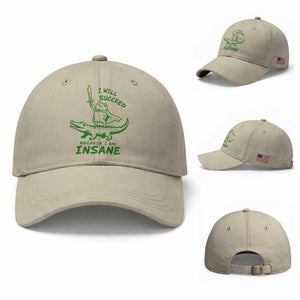 I Will Succeed Because I Am Insane Frog Crocodile Baseball Cap
