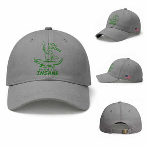 I Will Succeed Because I Am Insane Frog Crocodile Baseball Cap