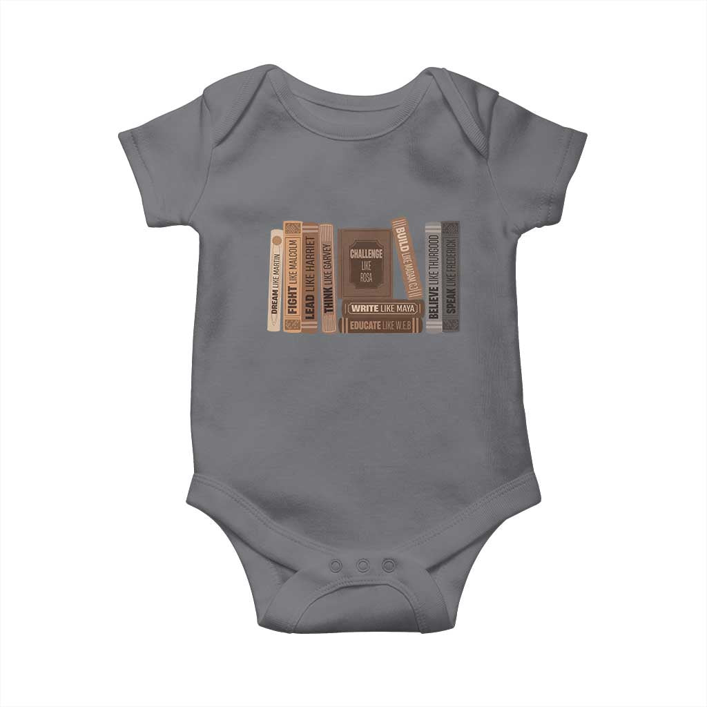 Black History Month Baby Onesie Black Leaders African American Teachers TS10 Charcoal Print Your Wear