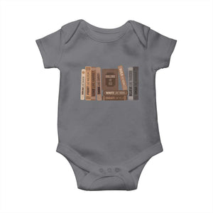 Black History Month Baby Onesie Black Leaders African American Teachers TS10 Charcoal Print Your Wear