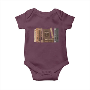 Black History Month Baby Onesie Black Leaders African American Teachers TS10 Maroon Print Your Wear