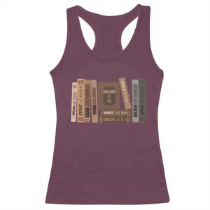 Black History Month Racerback Tank Top Black Leaders African American Teachers TS10 Maroon Print Your Wear
