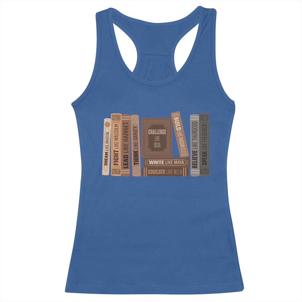 Black History Month Racerback Tank Top Black Leaders African American Teachers TS10 Royal Blue Print Your Wear