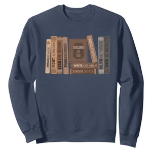 Black History Month Sweatshirt Black Leaders African American Teachers TS10 Navy Print Your Wear