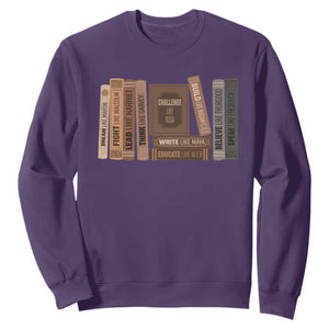 Black History Month Sweatshirt Black Leaders African American Teachers TS10 Purple Print Your Wear