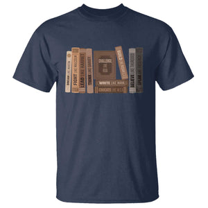 Black History Month T Shirt Black Leaders African American Teachers TS10 Navy Print Your Wear