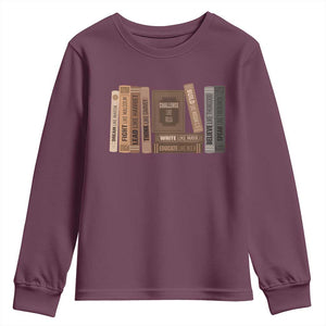 Black History Month Youth Sweatshirt Black Leaders African American Teachers TS10 Maroon Print Your Wear