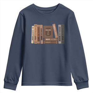 Black History Month Youth Sweatshirt Black Leaders African American Teachers TS10 Navy Print Your Wear