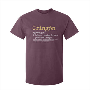 Gringon Green-gon Like A Regular Gringo Pero Mas Chingon T Shirt For Kid Mexican Mexico Pride TS10 Maroon Print Your Wear