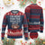 Funny Football Knit Sweatshirt I'm Just Here For The Snacks And Beer - Print Your Wear