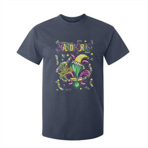 Mardi Gras T Shirt For Kid Fleur de Lis Carnival Fat Tuesday TS10 Navy Print Your Wear