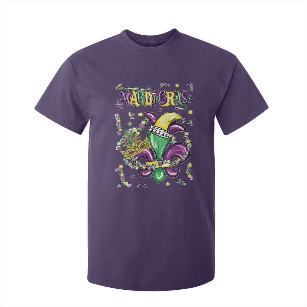Mardi Gras T Shirt For Kid Fleur de Lis Carnival Fat Tuesday TS10 Purple Print Your Wear