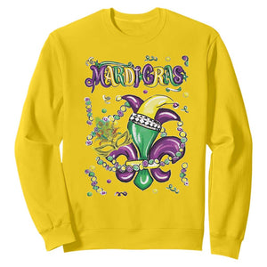 Mardi Gras Sweatshirt Fleur de Lis Carnival Fat Tuesday TS10 Daisy Print Your Wear