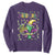 Mardi Gras Sweatshirt Fleur de Lis Carnival Fat Tuesday TS10 Purple Print Your Wear