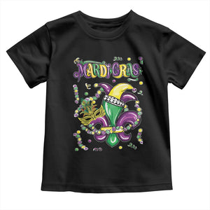 Mardi Gras Toddler T Shirt Fleur de Lis Carnival Fat Tuesday TS10 Black Print Your Wear