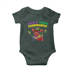 Mardi Gras Crawfish Baby Onesie Whos Your Crawdaddy Jester Beads TS10 Print Your Wear