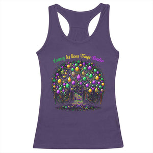 Mardi Gras Bead Tree Racerback Tank Top Carnival New Orleans 2025 Laissez Les Bons Temps Rouler TS10 Purple Print Your Wear
