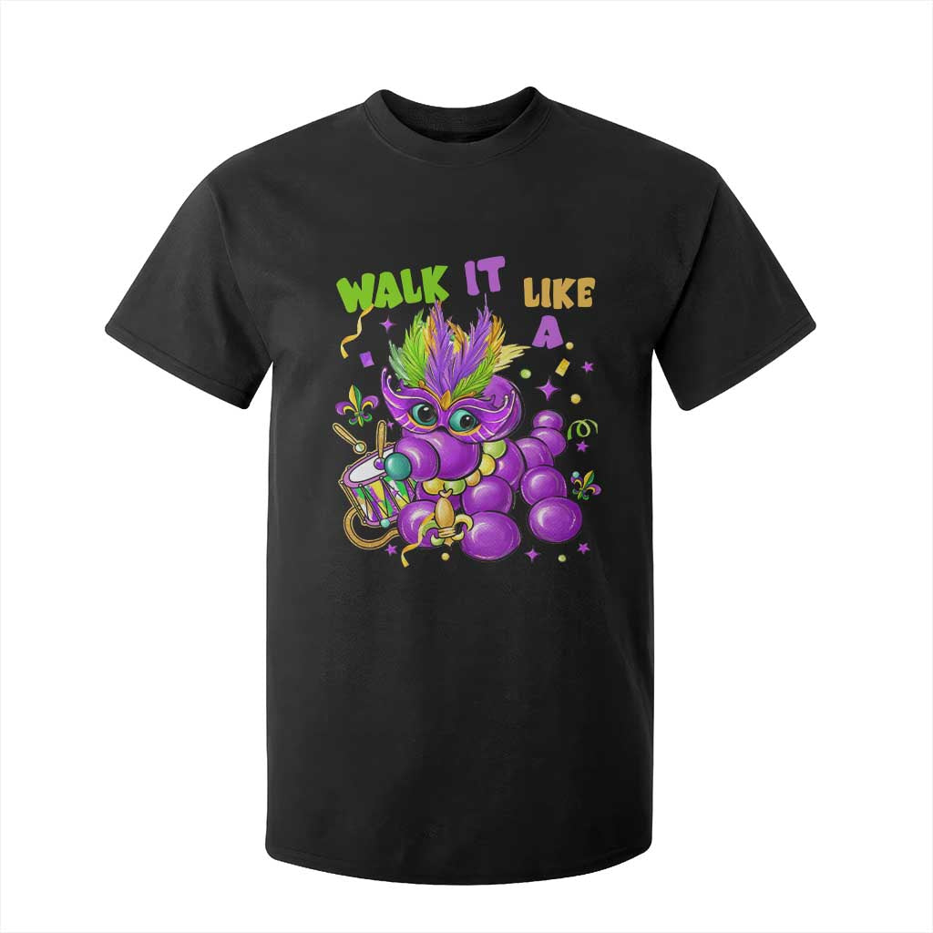 Funny Mardi Gras T Shirt For Kid Walk it Like a Dog Louisiana Fleur De Lis TS10 Black Print Your Wear