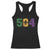 Mardi Gras 504 Nola New Orleans Louisiana Racerback Tank Top Glitter Print Fleur de Lis TS10 Black Print Your Wear
