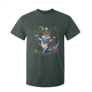 Mardi Gras Crocodile T Shirt For Kid Mardigator Alligator Costume Carnival New Orleans Louisiana TS10 Dark Forest Green Print Your Wear