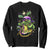 Mardi Gras Alligator Costume Sweatshirt Mardigator Crocodile Carnival New Orleans Louisiana TS10 Black Print Your Wear