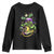 Mardi Gras Alligator Costume Youth Sweatshirt Mardigator Crocodile Carnival New Orleans Louisiana TS10 Black Print Your Wear