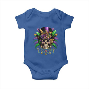 Mardi Gras Sugar Skull Baby Onesie Fat Tuesday TS10 Royal Blue Print Your Wear