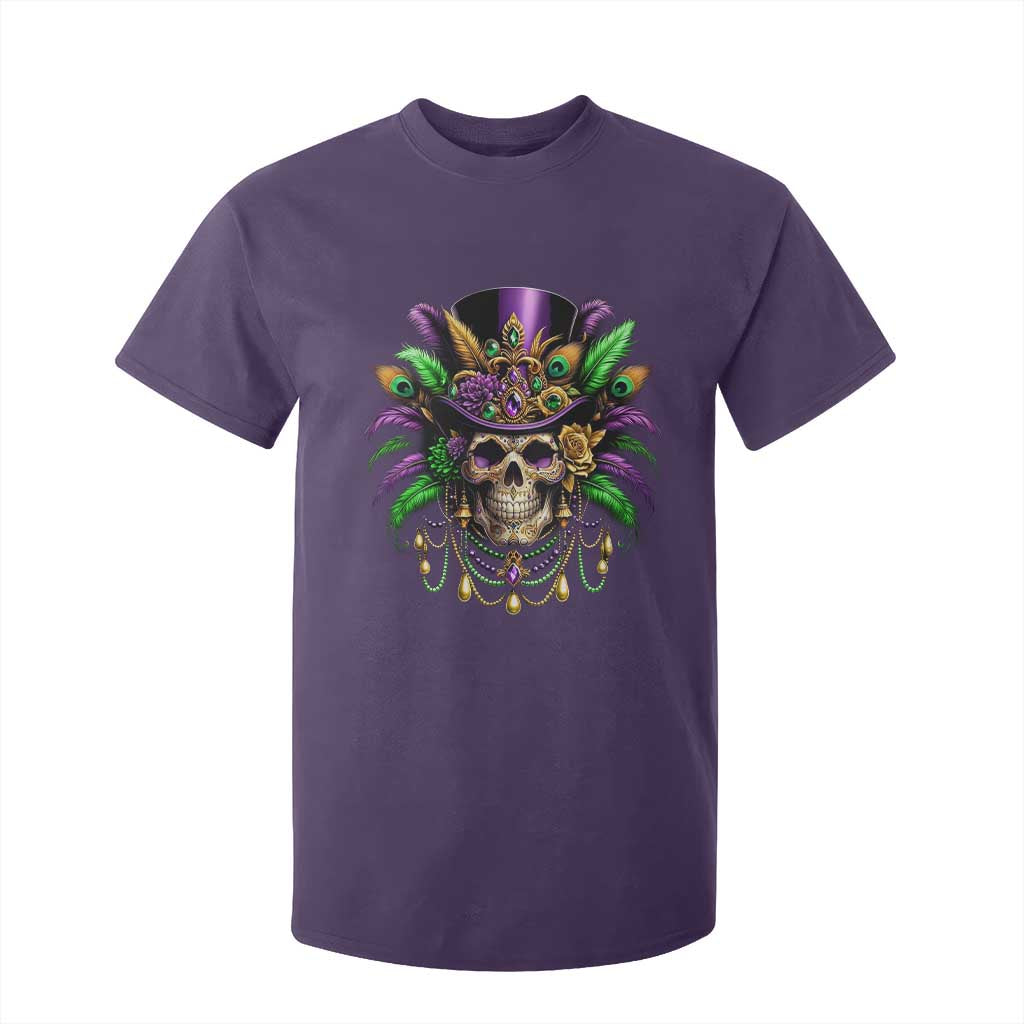 Mardi Gras Sugar Skull T Shirt For Kid Fat Tuesday TS10 Purple Print Your Wear