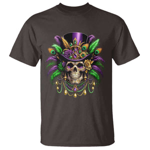 Mardi Gras Sugar Skull T Shirt Fat Tuesday TS10 Dark Chocolate Print Your Wear
