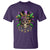 Mardi Gras Sugar Skull T Shirt Fat Tuesday TS10 Purple Print Your Wear