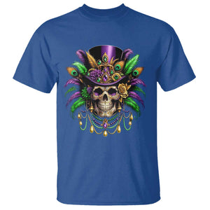 Mardi Gras Sugar Skull T Shirt Fat Tuesday TS10 Royal Blue Print Your Wear