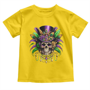 Mardi Gras Sugar Skull Toddler T Shirt Fat Tuesday TS10 Daisy Print Your Wear