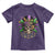 Mardi Gras Sugar Skull Toddler T Shirt Fat Tuesday TS10 Purple Print Your Wear
