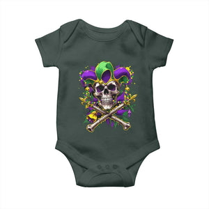 Mardi Gras Jester Skull Baby Onesie New Orleans Skeleton Beads TS10 Print Your Wear