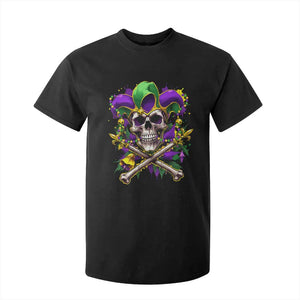 Mardi Gras Jester Skull T Shirt For Kid New Orleans Skeleton Beads TS10 Black Print Your Wear