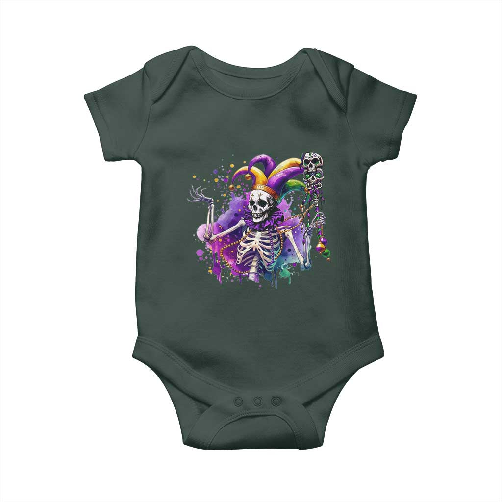 Mardi Gras Baby Onesie Jester Skeleton Skull Lovers TS10 Print Your Wear